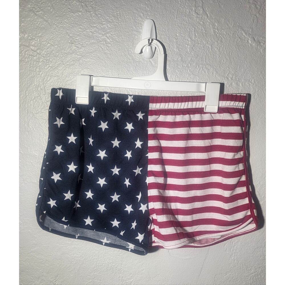 Bobbie Brooks Women’s Polyester American Flag Print Shorts Size M